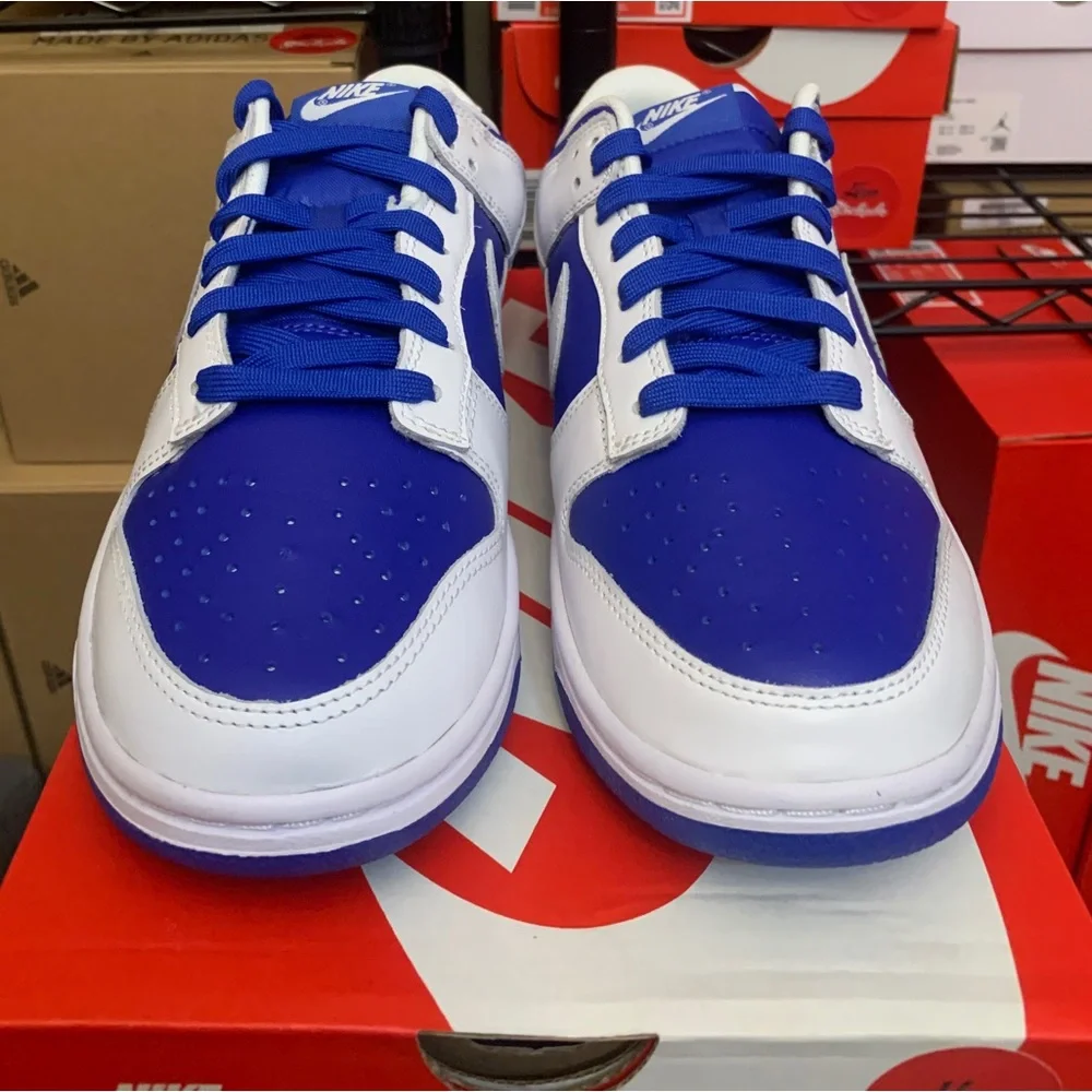 Nike Dunk Low Retro Racer Blue White Shoes DD1391-401 Men's Sizes - Picture 4 of 10